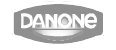Logo de Danone en color gris cliente de Gamelearn 