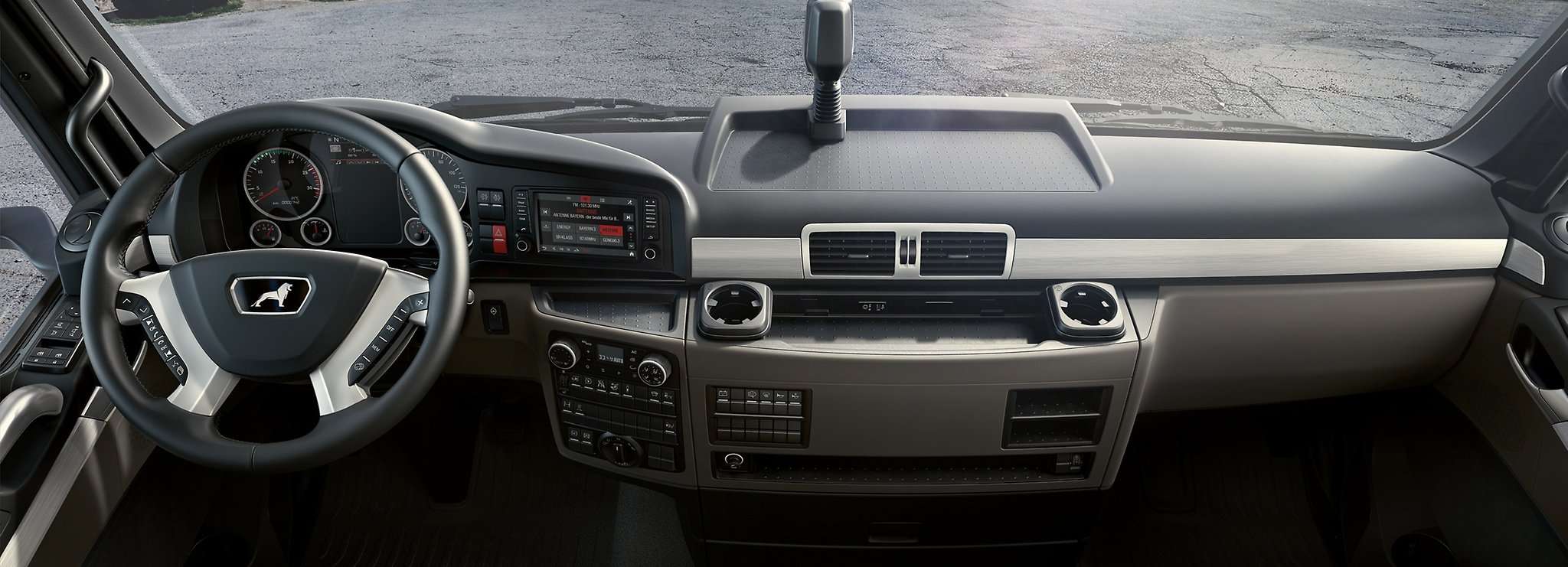 Truck inside