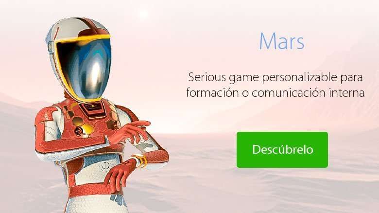 Mars custom video game for internal communication