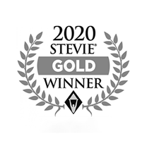 Gamelearn award Stevie Award 2020 gray logo